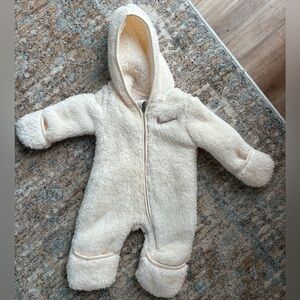 NWT Nike Cream Fleece Baby Bunting